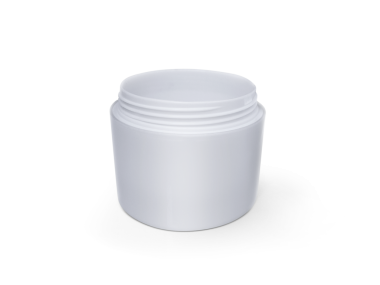 Beyaz el kremi kavanozu ya da gümüş çizgili, şeffaf arkaplan