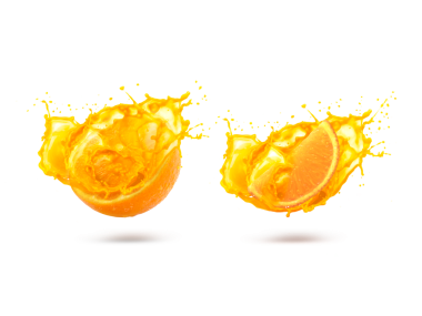 Sıçramalı turuncu, şeffaf arkaplan