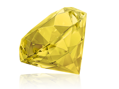 Büyük, berrak elmas. şeffaf arkaplan