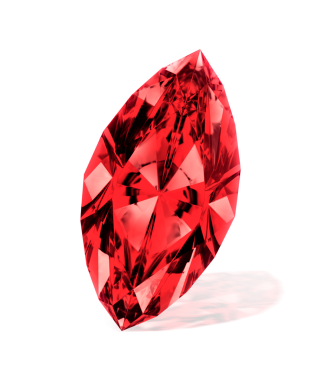 Göz kamaştırıcı kırmızı elmaslar. şeffaf arkaplan