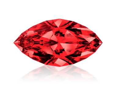 Göz kamaştırıcı kırmızı elmaslar. şeffaf arkaplan