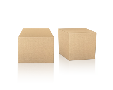 Boş kutu açık, şeffaf arkaplan