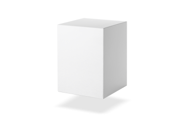 Boş ambalaj beyaz karton kutu şeffaf arkaplan
