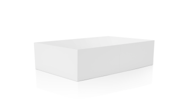 Boş ambalaj beyaz karton kutu şeffaf arkaplan