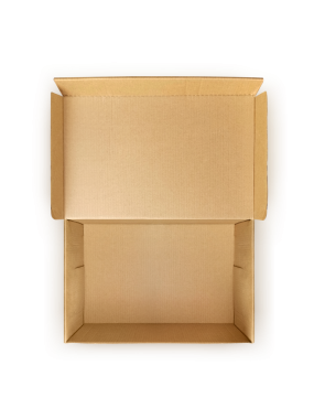 Boş Karton Kutuyu Aç, şeffaf arkaplan