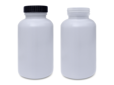 Beyaz plastik şişe, şeffaf arkaplan