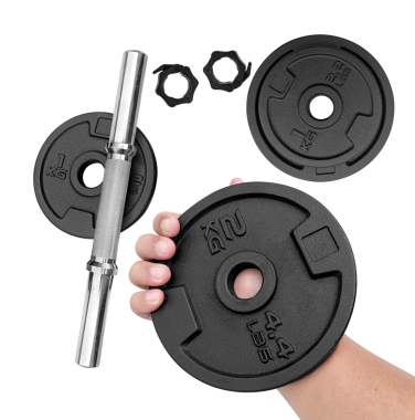 Ağırlık plakası el ve ağırlık plakası çelik çubuklu, şeffaf arkaplan