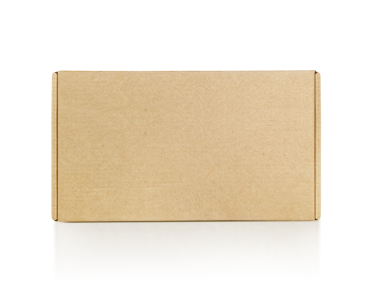 Kahverengi karton kutu, şeffaf arkaplan