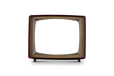 Eski televizyon, şeffaf arkaplan