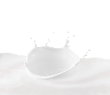 Süt kaplaması, süt havuzunda sıçrama, şeffaf arka plan.