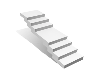 beyaz merdivenler, şeffaf arkaplan