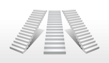 beyaz merdivenler, şeffaf arkaplan