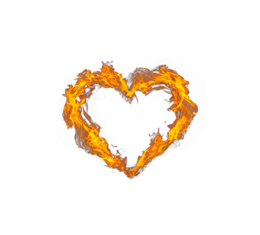 Kalp ateşi, şeffaf arkaplan