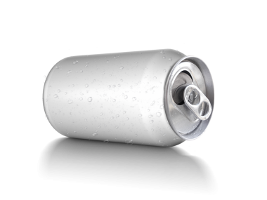 Tasarım ve şeffaf arkaplan için alüminyum kutular