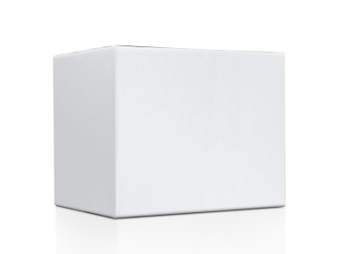 boş ambalaj beyaz karton kutu, şeffaf arkaplan