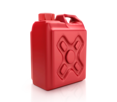 Boş ambalaj plastik galonu, şeffaf arkaplan