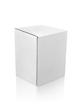 boş ambalaj beyaz karton kutu, şeffaf arkaplan