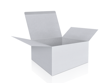 Boş Karton Kutuyu Aç, şeffaf arkaplan