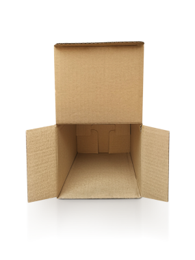 Boş Karton Kutuyu Aç, şeffaf arkaplan