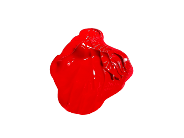 Kırmızı fırça darbesi, şeffaf arkaplan