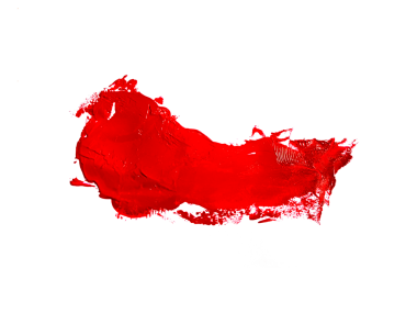 Kırmızı fırça darbesi, şeffaf arkaplan