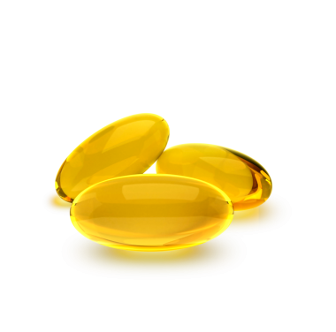 A, E, Omega 3 ya da kolajenin altın yağ kapsülü. balık yağı ya da organik kozmetik yağı içeren tıbbi haplar, şeffaf arka plan