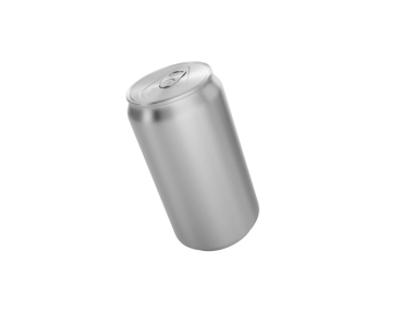 Alüminyum içecek kutusu, şeffaf arkaplan