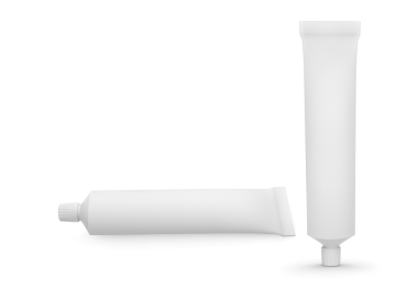 Diş macunu veya krem tüpü, şeffaf arkaplan