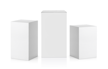 boş ambalaj beyaz karton kutu, şeffaf arkaplan