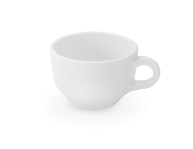 Beyaz kahve fincanı, şeffaf arka plan.