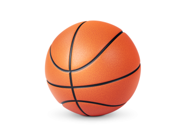 Turuncu basketbol topu, şeffaf arkaplan