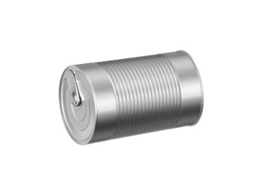 Bir kapalı teneke kutu, şeffaf arkaplan