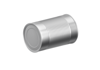 Bir kapalı teneke kutu, şeffaf arkaplan