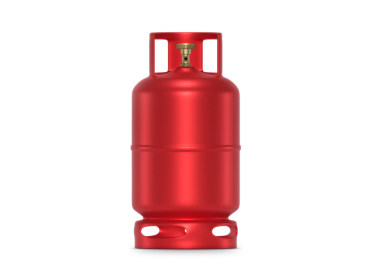 Kırmızı gaz tankları, şeffaf arkaplan