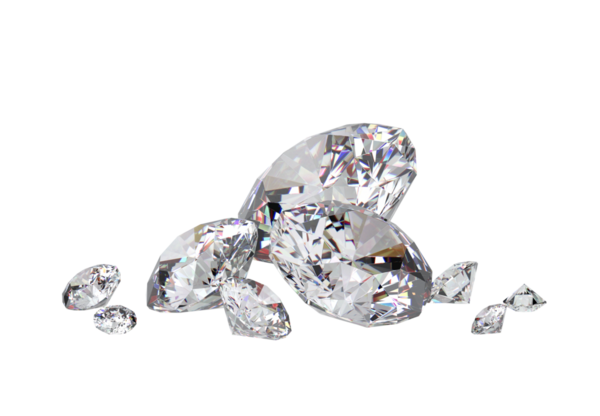 diamond with high quality. transparent background