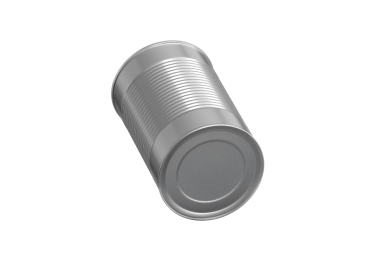 Bir kapalı teneke kutu, şeffaf arkaplan