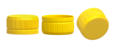 Sarı plastik kapaklar, şeffaf arkaplan