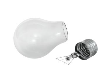 açık ampul, şeffaf arkaplan