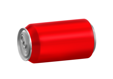 Kırmızı soda kutusu, şeffaf arkaplan