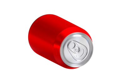 Kırmızı soda kutusu, şeffaf arkaplan