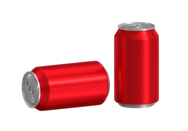 Kırmızı soda kutusu, şeffaf arkaplan