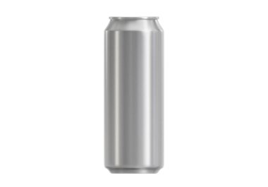 500 ml temiz alüminyum meşrubat, beyaz arka planda izole edilmiş soda kutusu.