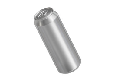 500 ml temiz alüminyum içecek, soda kutusu, şeffaf arka plan.