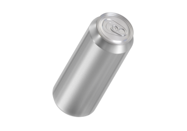 500 ml temiz alüminyum içecek, soda kutusu, şeffaf arka plan.