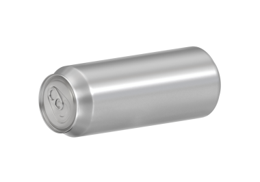 500 ml temiz alüminyum içecek, soda kutusu, şeffaf arka plan.