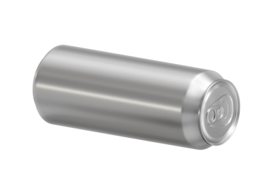 500 ml temiz alüminyum içecek, soda kutusu, şeffaf arka plan.