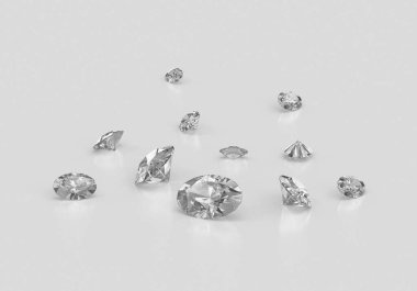 yüksek kaliteli beyaz zemin üzerine elmas