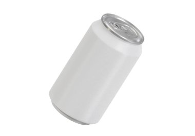 Alüminyum kutu içecekler ya da beyaz arka planda soda kutusu