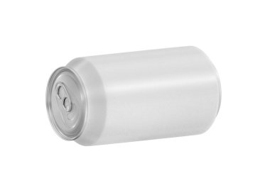 Alüminyum kutu içecekler ya da beyaz arka planda soda kutusu