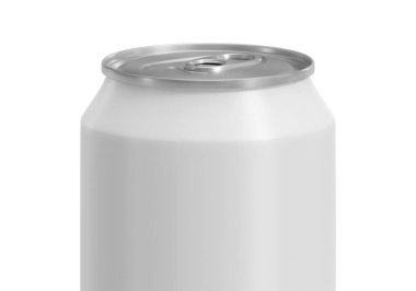 Alüminyum kutu içecekler ya da beyaz arka planda soda kutusu